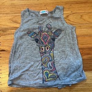Girls Giraffe tank top